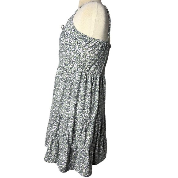 No Boundaries Summer Baby ddoll XXL Dress Green White Floral Mini Sleeveless - Picture 3 of 16